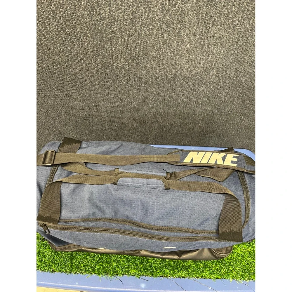 Nike Academy Team Duffel Bag Navy Blue Black Swoosh BA5955-410 Medium